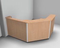 Empfanstheke Solid 200x160 cm K1 Buche
