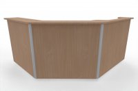 Empfangstheke Solid 200 x 180 cm Buche