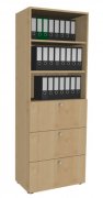 Hängeregisterschrank 6 Ordnerhöhen Ahorn