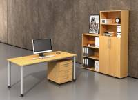 Büromöbel-Set Komplettbüro H1 Buche