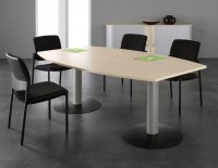 Konferenztisch Mega 200 x 120 cm mit Säulenfüßen