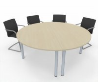 Konferenztisch TEN rund 180 cm 2teilig