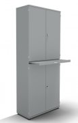 Modulschrank TEN 100 cm mit Auszugsplatte Lichtgrau