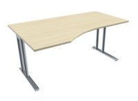 PC-Schreibtisch TEN 160 cm, links ahorn