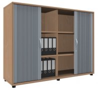Querrollladenschrank TEN 3 OH 160 cm breit Buche