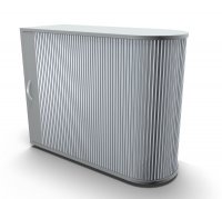Rollladenschrank Mega 100 cm rechte Seite anstellbar Lichtgrau