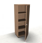 Aktenschrank TEN 4 Ordnerhöhen 60 cm Schloss links Buche