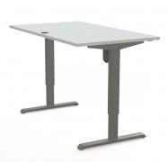 Schreibtisch CS 140x80 cm elektrisch höhenverstellbar Weiß