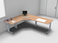 Schreibtisch Kombination GT3 Buche