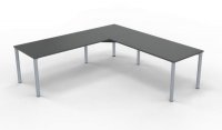 Schreibtischkombination VD3 240x240 cm Onyxgrau