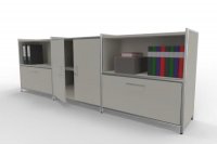 Sideboard A6 Artline 2 Ordnerhöhen Weiß