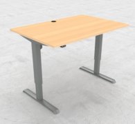Steh-/Sitzschreibtisch CS 120 cm Buche