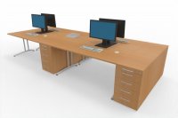 Teamarbeitsplatz HB4 für 4 Personen