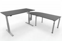 Winkelschreibtisch VXY2 Schreibtischkombination 243 x 200 cm Grafit