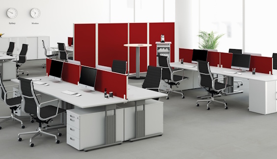 Trennwände für Büro Raumteiler und Tischtrennwände